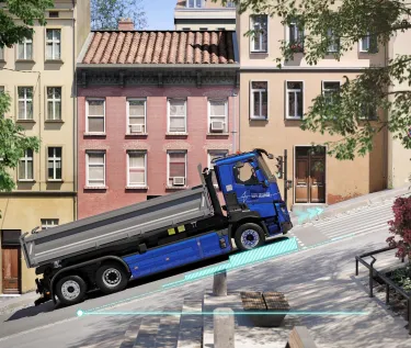 Hill-start assist on the Renault Trucks ETECH T